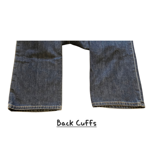 Eve Denim Jeans Womens 26 Made in USA Juliette Straight Button Fly Dark Wash - Picture 9 of 12